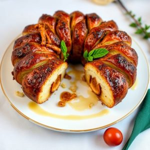 Receta de roscón de reyes gallego con crema de castaña
