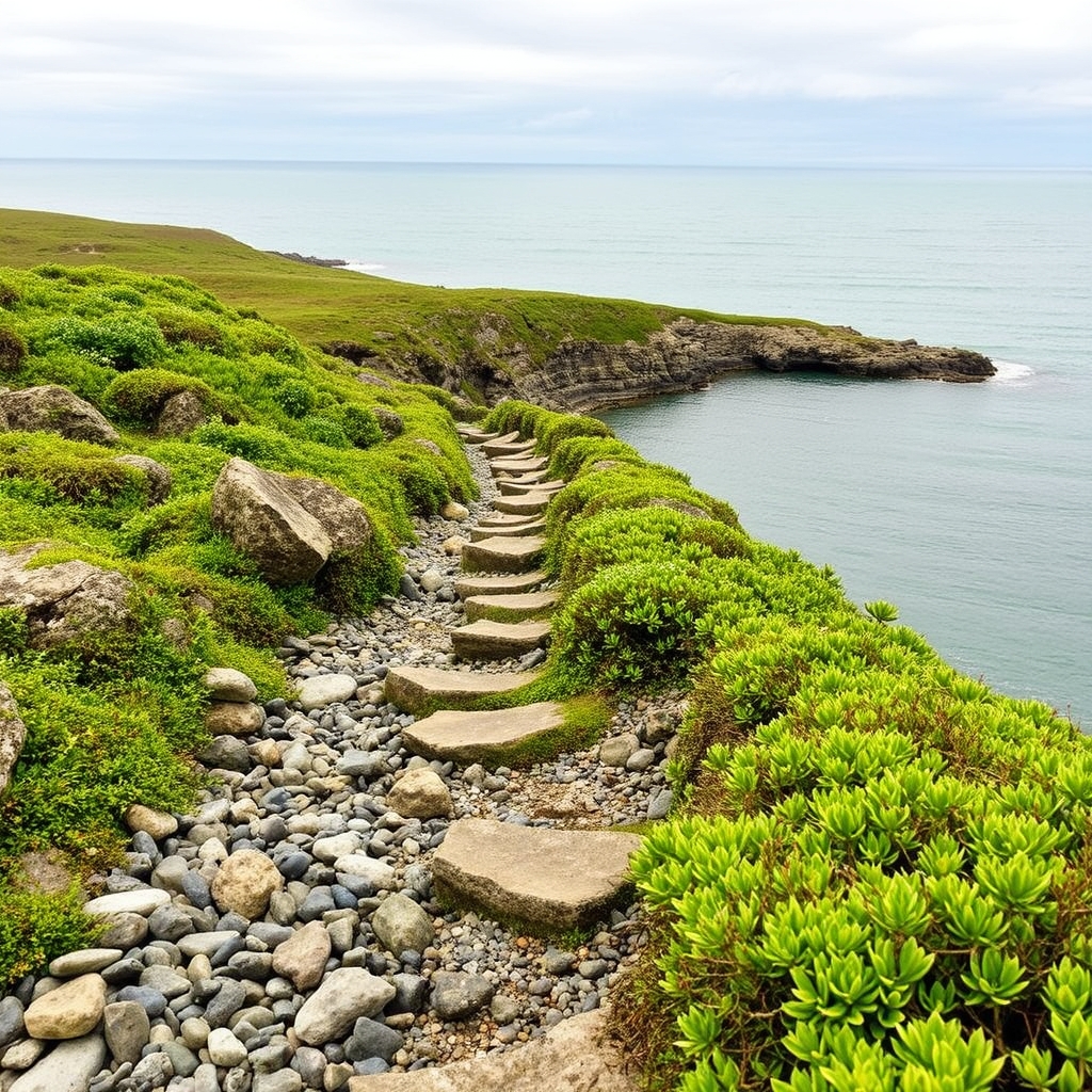 Sendeiro da costa de Camariñas: entre pedras e o mar