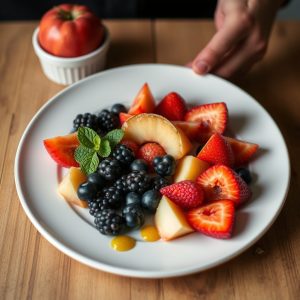 Los puestos de fruta de temporada en la feira de Chantada