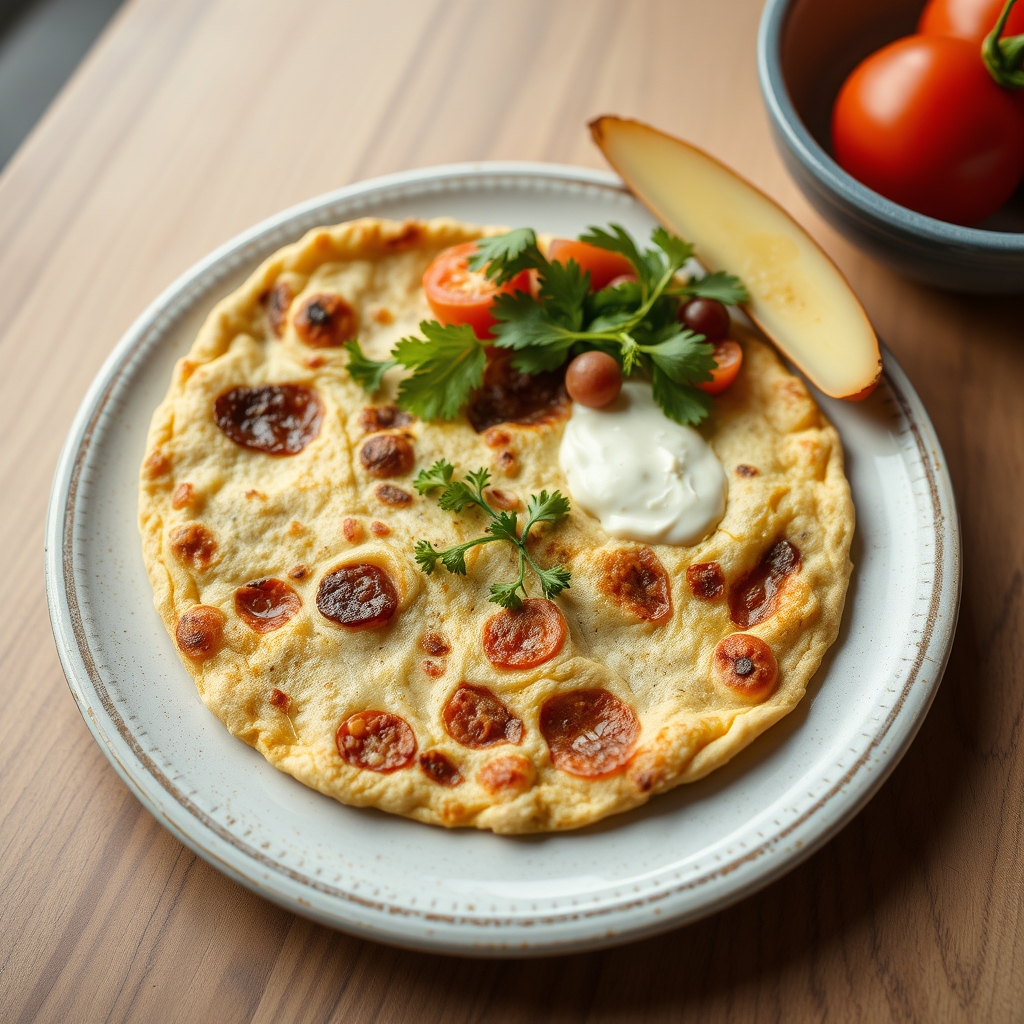 Receta de tortilla de patatas gallega con cachelos y pimiento