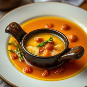 Dónde probar la filloa de caldo con chicharrones en Mondoñedo