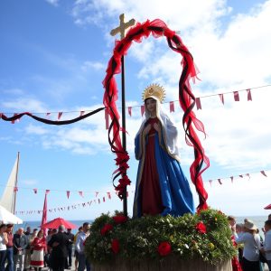 Romería da Nosa Señora do Nordés: mar, coroas, tradición