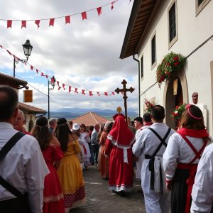Romería de San Ero en Sarria: monte, romaría, peregrinación