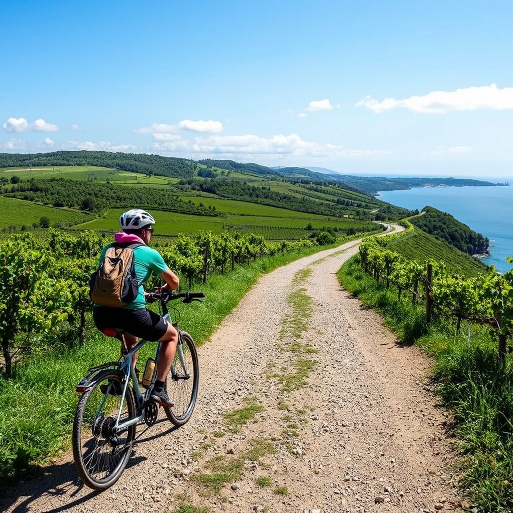 Ruta en bicicleta por la Vía Verde del Salnés: vinos y viñedos