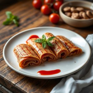 Receta de filloas de sangre con pasas y nueces
