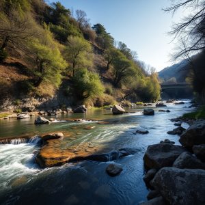 Ruta de la lamprea en el río Miño