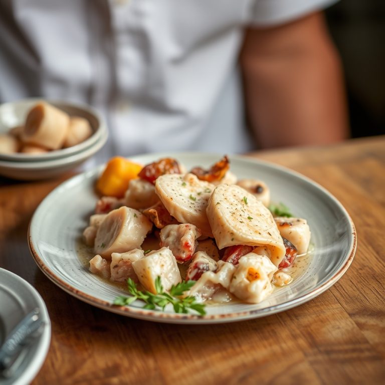 Receta de bacalao de curar con cachelos y aceite de oliva