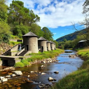 Ruta de los molinos de agua en el río Mandeo: naturaleza e historia