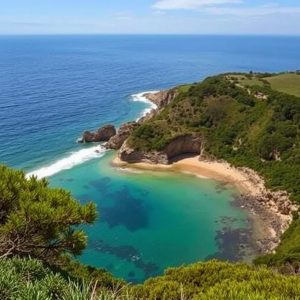 Sendeiro da Costa de Ézaro: praia de area e acantilados do Pindo