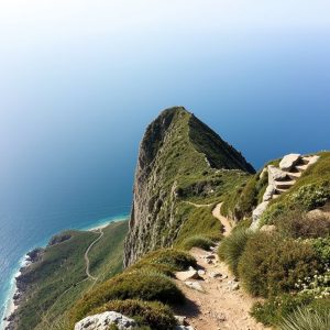 Ascensión ao Monte do Faro de Fisterra: faro e acantilados do fin do mundo