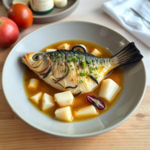 Receita de caldeirada de peixe con patacas e pemento