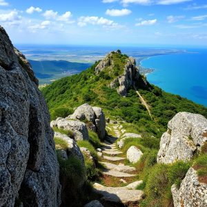 Ascensión ao Monte da Peneda: rocas e vistas na serra do Barbanza