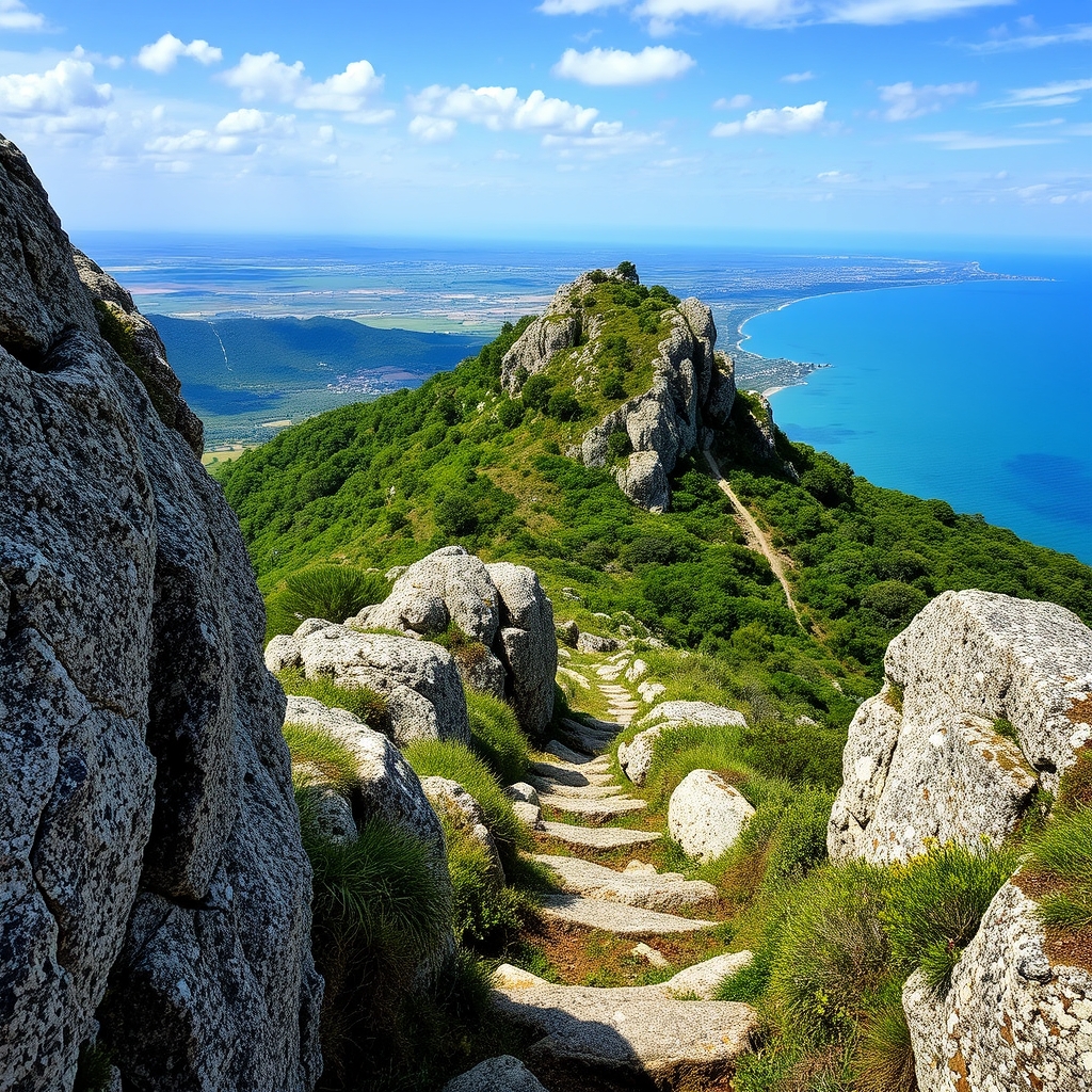 Ascensión ao Monte da Peneda: rocas e vistas na serra do Barbanza