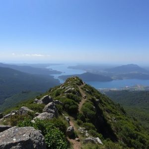 Travesía do Monte da Estrela: vistas sobre a Ría de Noia