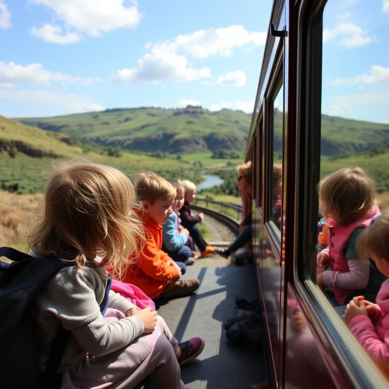 Plan con niños: paseo en tren turístico del Ribeiro