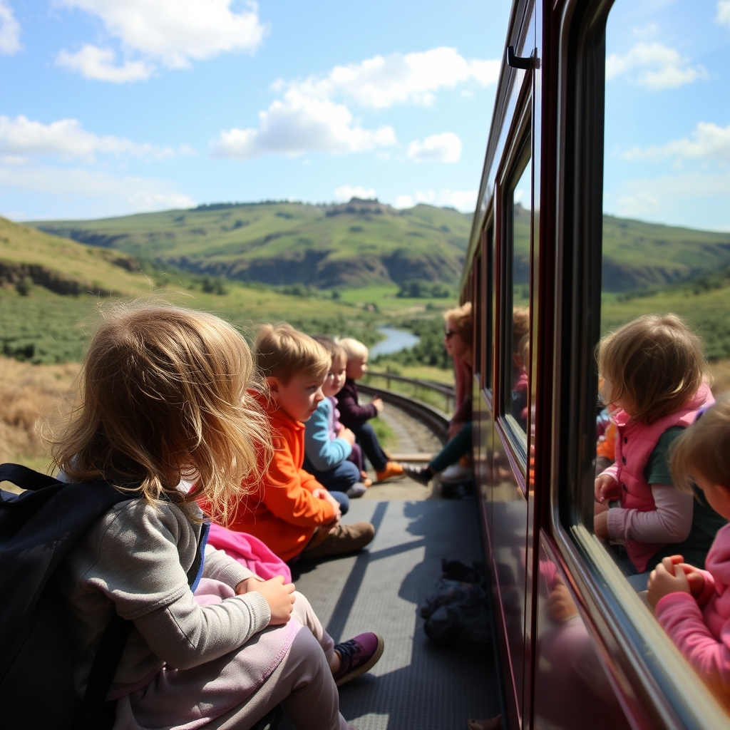 Plan con niños: paseo en tren turístico del Ribeiro
