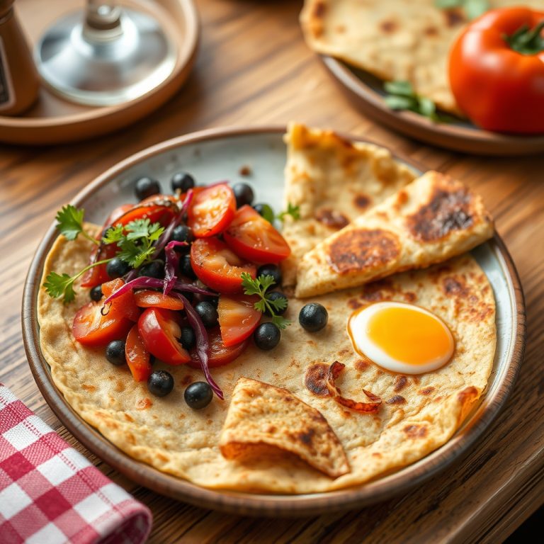 Receta de tortilla de grelos con patacas e cebola caramelizada