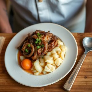 Receta de polbo á pedra con papas arrugadas de Cedeira