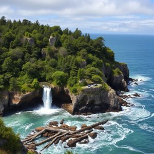 Sendeiro da Fervenza do Toxa: salto de auga e bosque atlántico