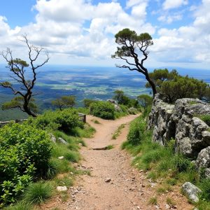 Travesía do Monte da Peneda do Xeo: cavorcos e vista de Lugo