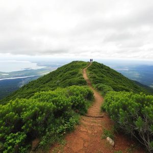 Ascensión ao Monte Caxado: cumio e vistas da Ría de Ferrol