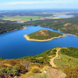 Sendeiro da Lagoa de Traba: lagoa costeira e dunas en Laxe
