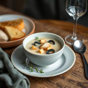 Receita de sopa de marisco con fideos galegos
