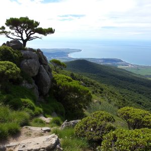 Ascensión ao Monte Pindo: cumio e vista do Océano en Carnota