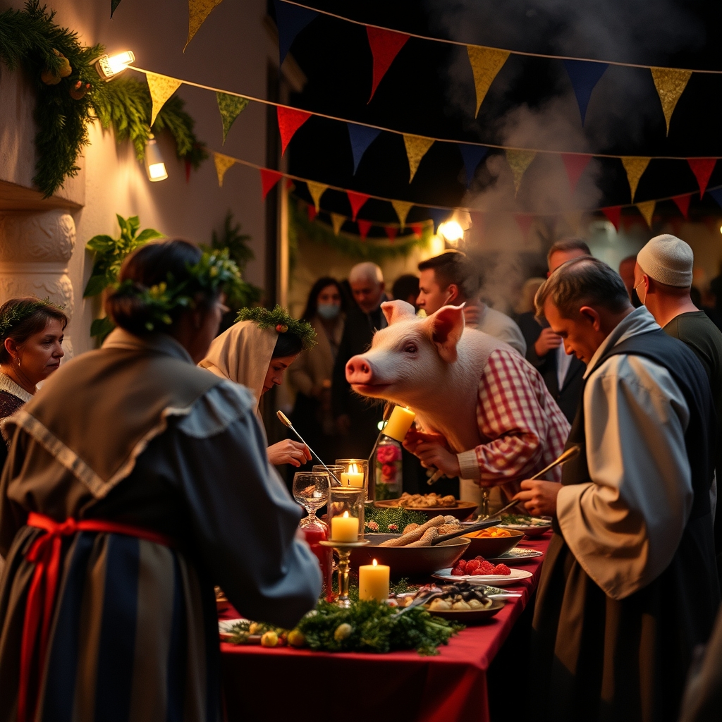 Festa da orella de porco de Melide: tradición porcina na Terra de Melide