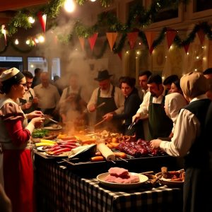 Festa do Churrasco de Salvaterra: carne á brasa no Miño