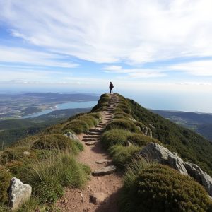 Ascensión ao Monte Faro: cumio e vistas de Rodeiro