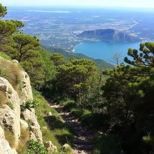 Ascensión ao Monte de Santa Trega: vista de Guía e Miño