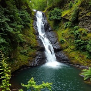 Sendeiro da Fervenza do Río Belelle: catarata en Fene