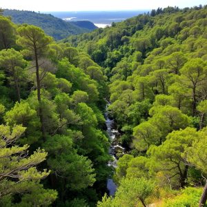 Ruta das Fragas do Río Pego: bosque de ribeira en Sober