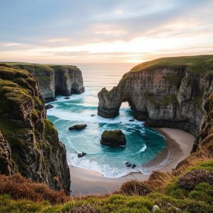 Escapada a la playa de las Catedrales en invierno sin multitudes