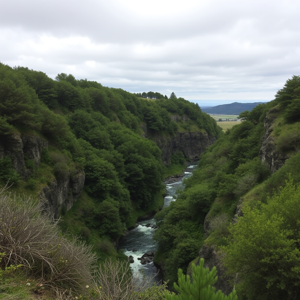 Camiño da Fervenza da Peneda: caída no río Miño