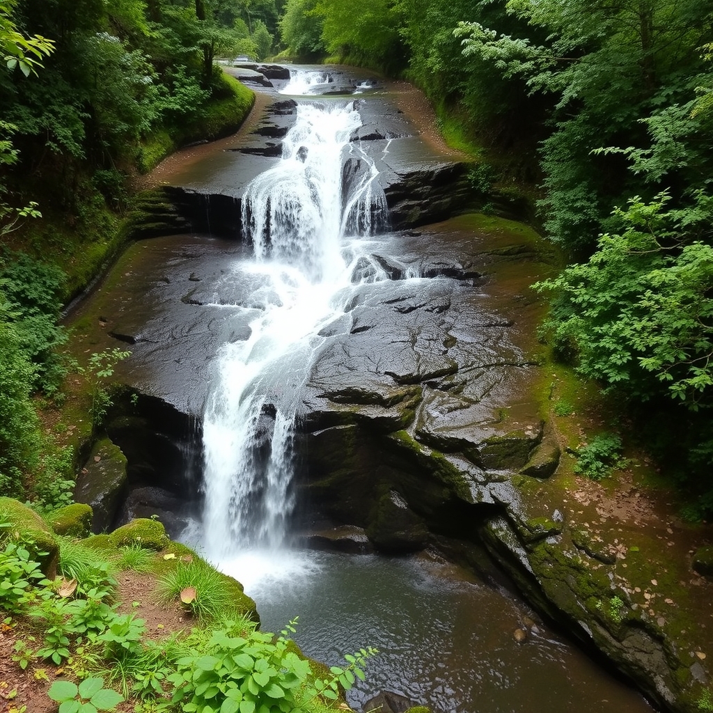 Sendeiro da Fervenza do Río Arenteiro: catarata en Carballiño