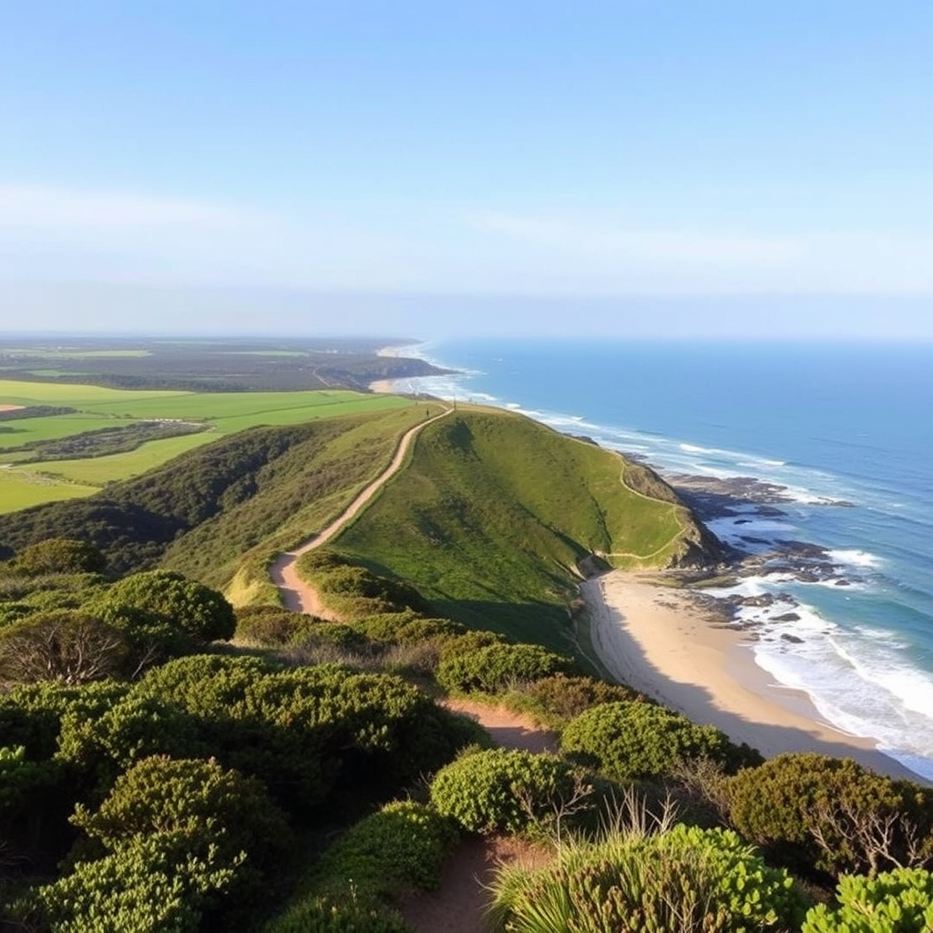 Sendeiro da Praia de Carragueiros: area e acantilados
