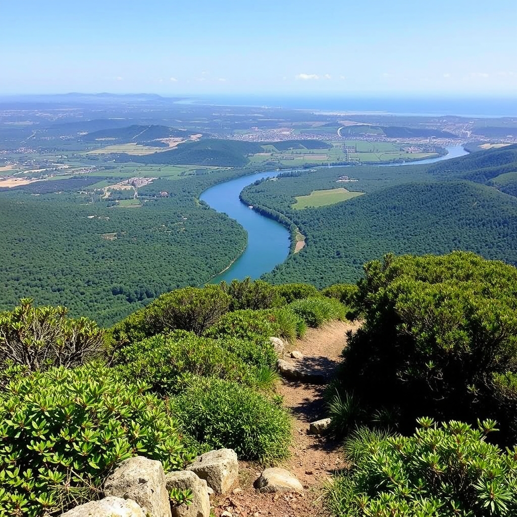 Ascensión ao Monte de Xesteiras: vista da ría de Ferrol