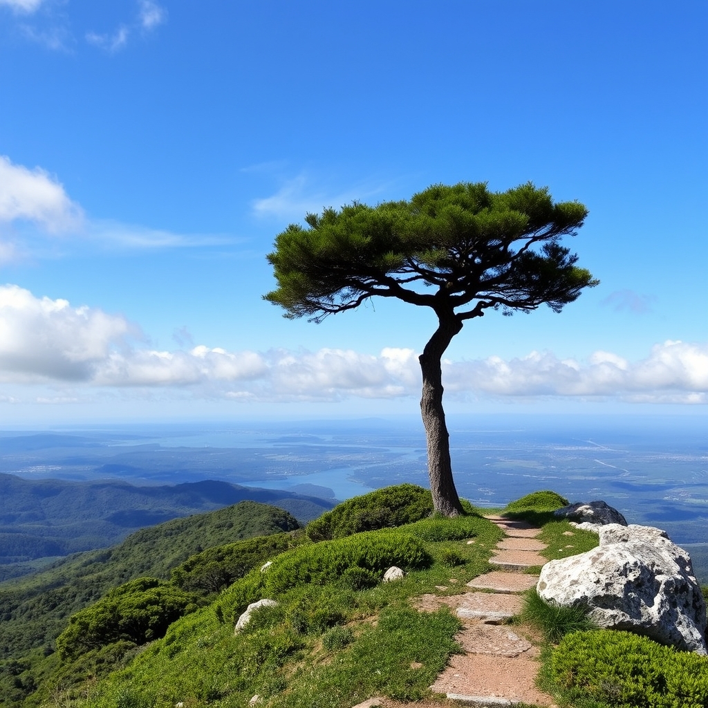 Ascensión ao Pico Sacro: cumio e vistas da ría de Arousa