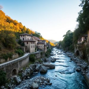 Ruta de las Pasarelas del río Mao en Ribeira Sacra