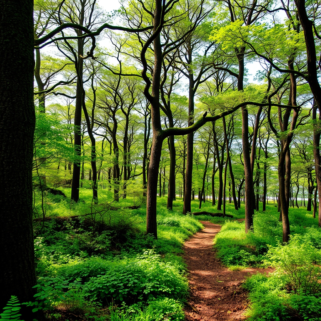 Camiño das Fragas de Catasós: bosque autóctono en Lalín