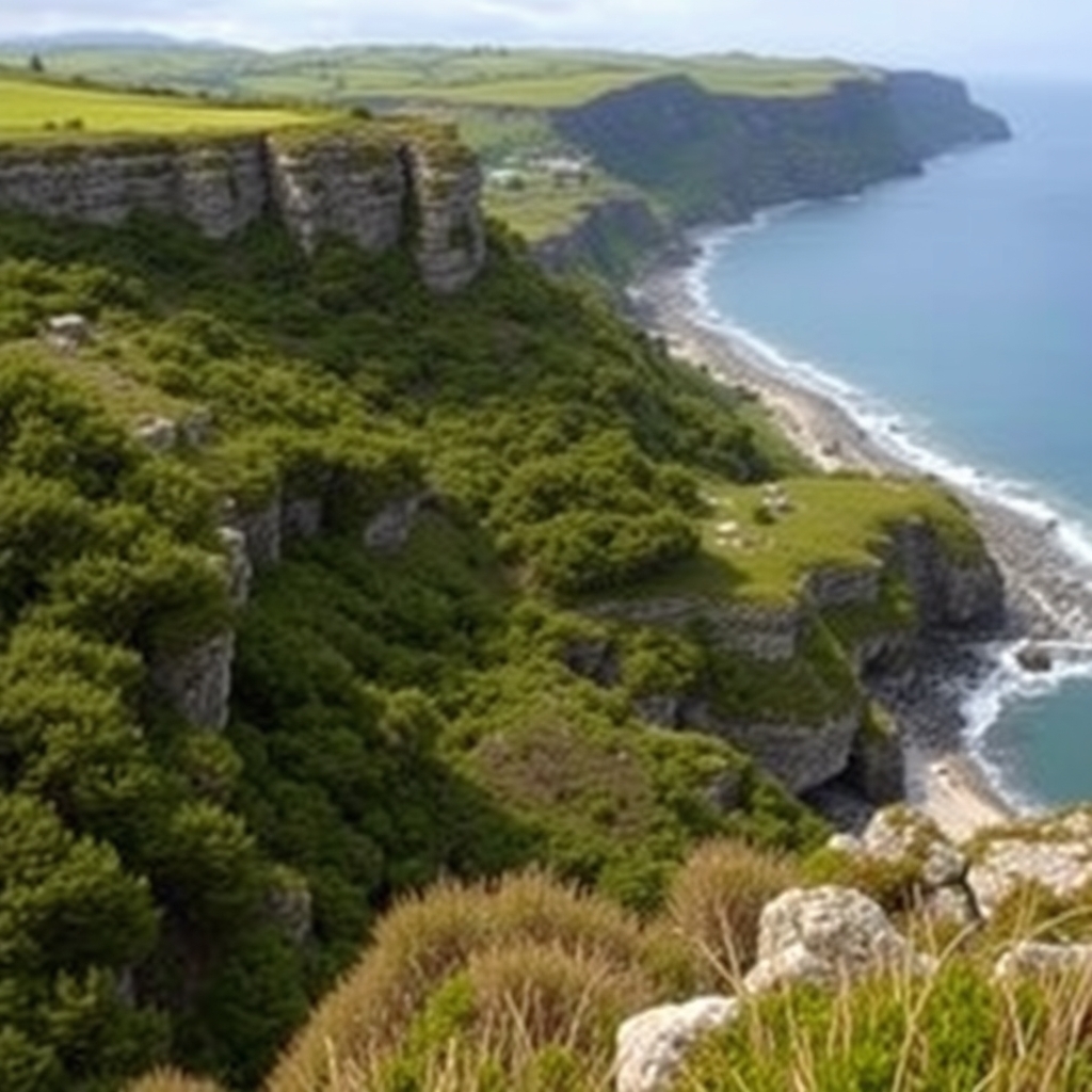 Camiño dos Cantís de Loiba: cantís, acantilados, Ortigueira, mar
