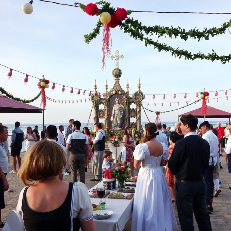 Romería de Santa Cruz de Oleiros: romaría e festa na praia