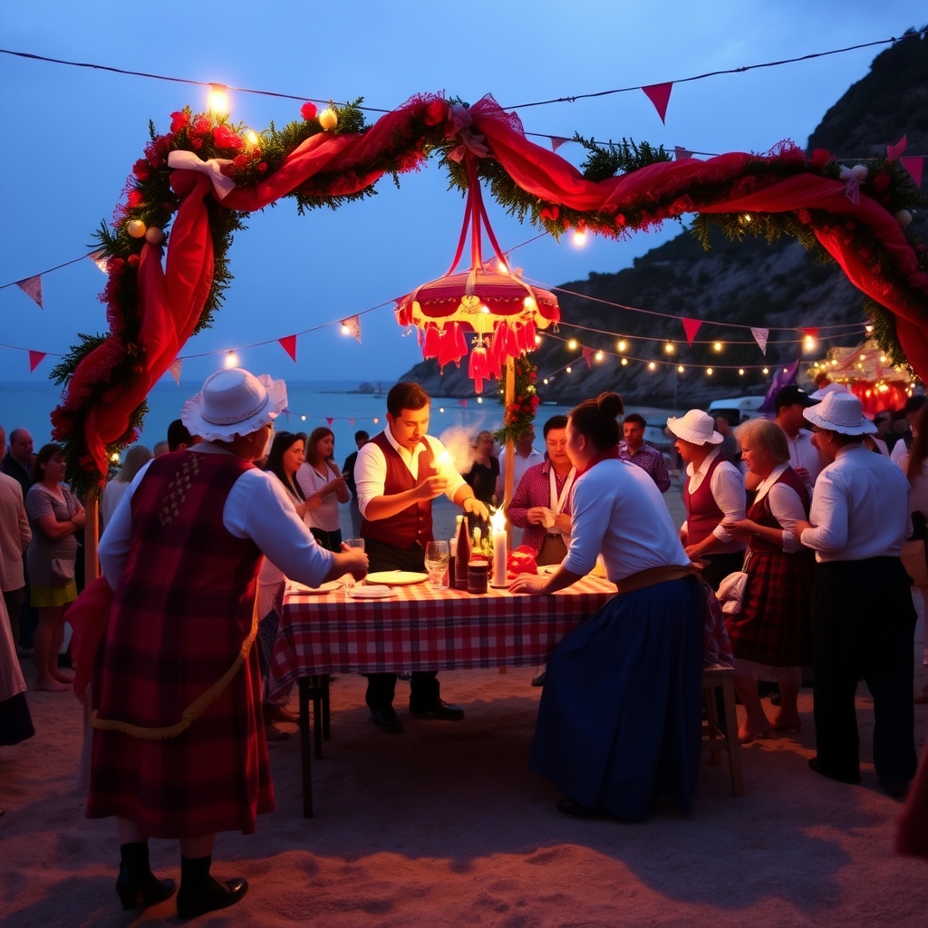 Festa do Polbo da Lanzada: polbo na praia da Lanzada