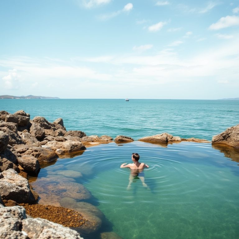 Plan de verano: baño en la poza do Grelo en la Ría de Arousa