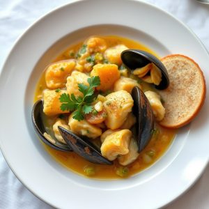 Onde degustar a caldeirada de marisco con fideos en Arousa
