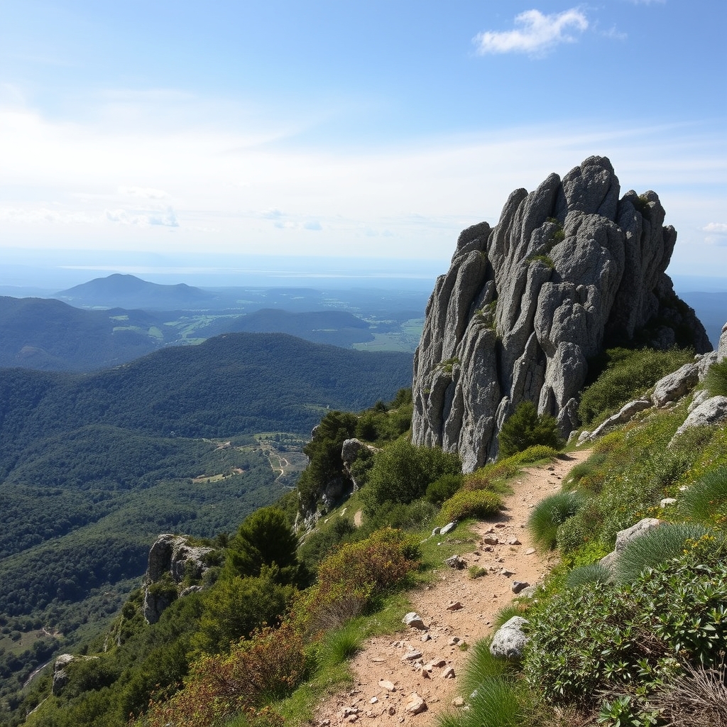 Senderismo en la sierra de O Barbanza: cima A Muralla