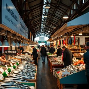 Mercados de pescado y lonjas de Galicia