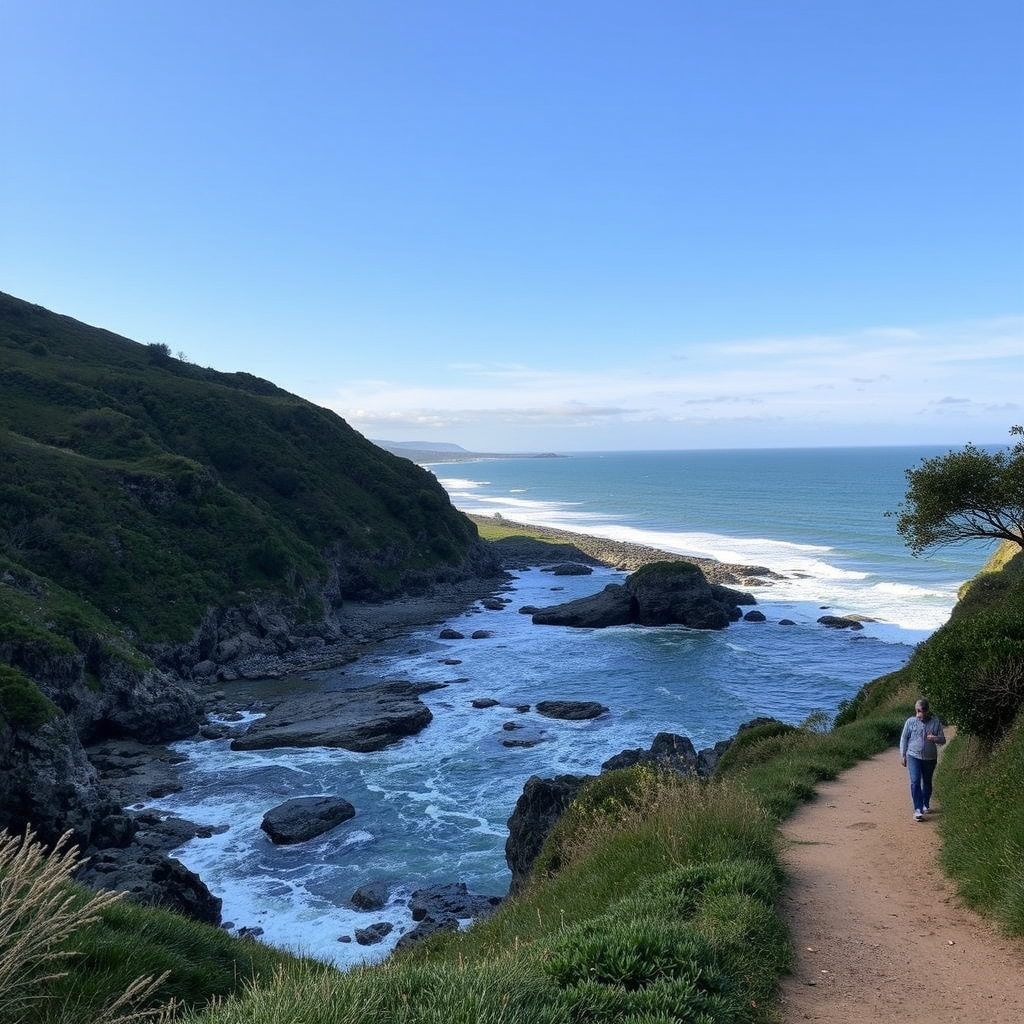 Camiño da Costa de Dexo: playas y acantilados en Oleiros